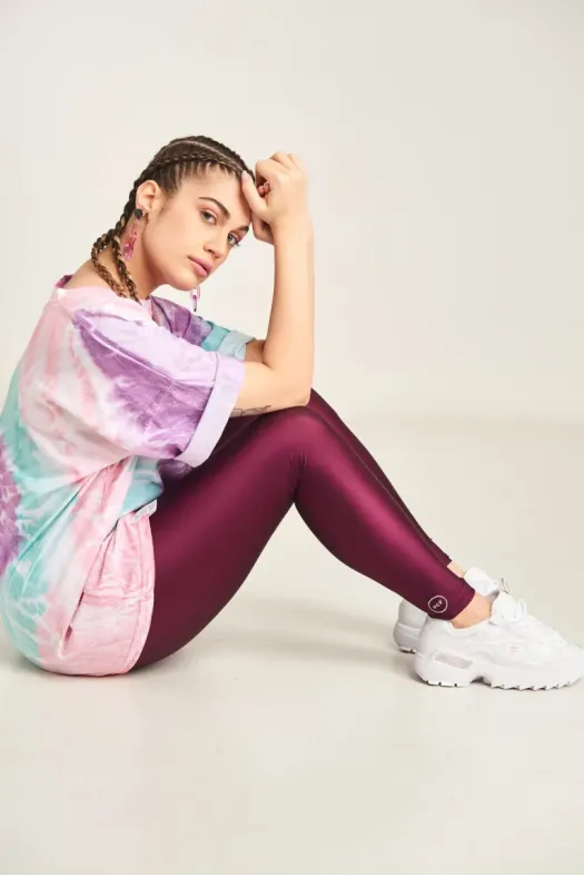Jacqueline Μακρύ Γυαλιστερό Κολάν Μακρύ