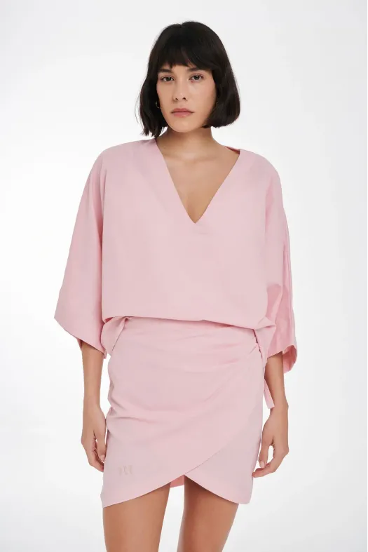 Penny Wrap Mini Skirt