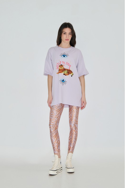 Eye of the tiger embroidery t-shirt