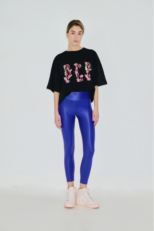 Lynn 7/8 Metallic high waist leggings