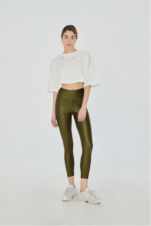 Lynn 7/8 Metallic high waist leggings