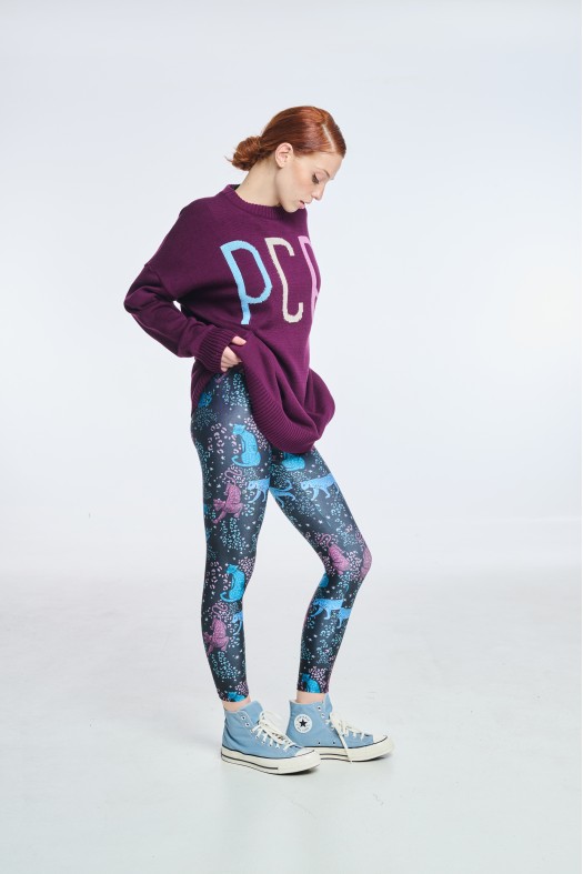 Woman Printed High-Waisted Leggings 7/8 Lynn
