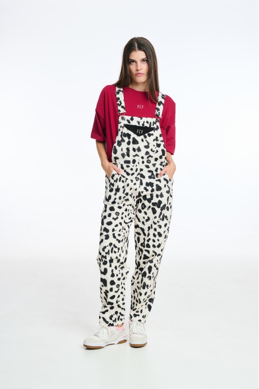 Dungarees PCP Beige animal print