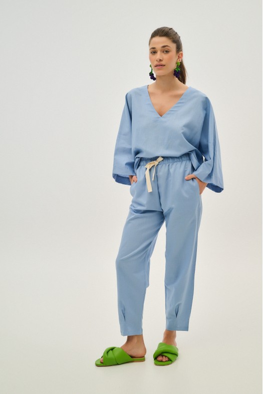 Woman linen trousers - Terry