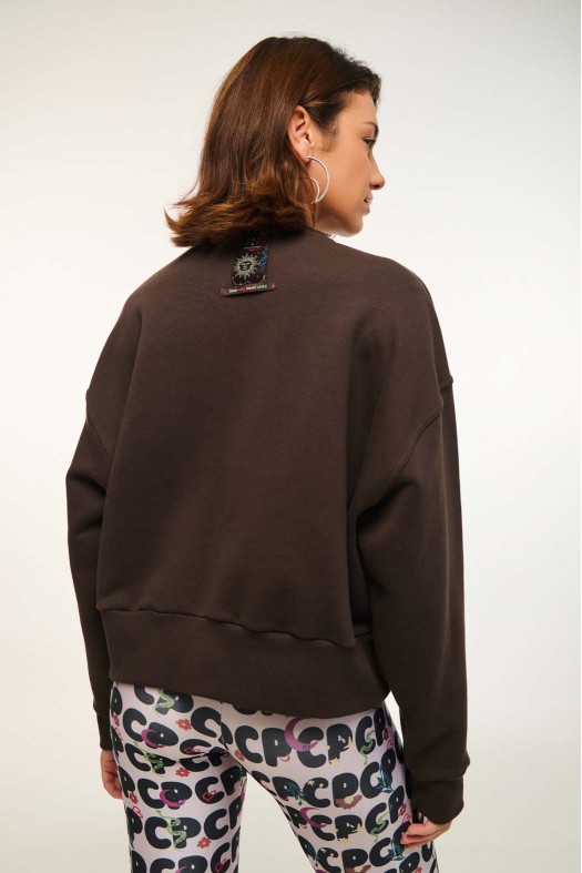 Woman Crewneck with embroidery -TOMMY BASIC