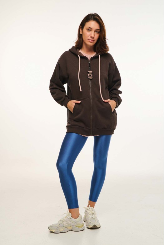 Women Zip Hoodie with embroidery