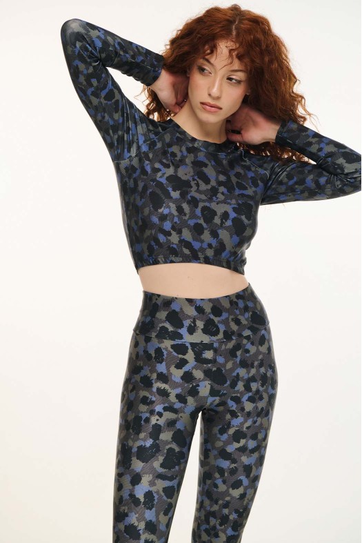Woman Printed Crop Top - LEOPARD Woman Printed Crop Top - LEOPARD