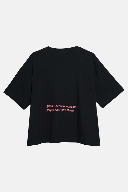 Woman Short Sleeve T-Shirt with embroidery and silk print - Gym Woman Short Sleeve T-Shirt with embroidery and silk print - Gym