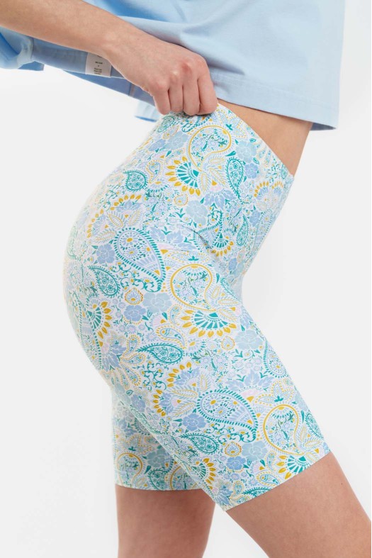 Woman Biker Leggings - Bandana