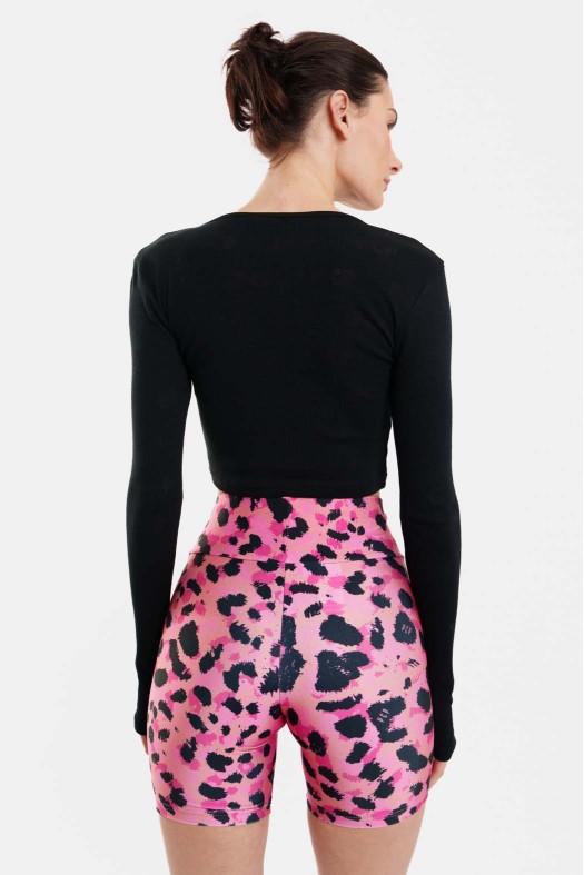 Woman Crop Top with pointelle - Elody Woman Crop Top with pointelle - Elody