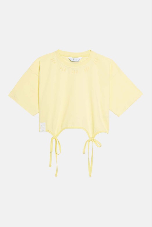 Woman Crop Top with pointelle - Elody Woman Crop Top with pointelle - Elody