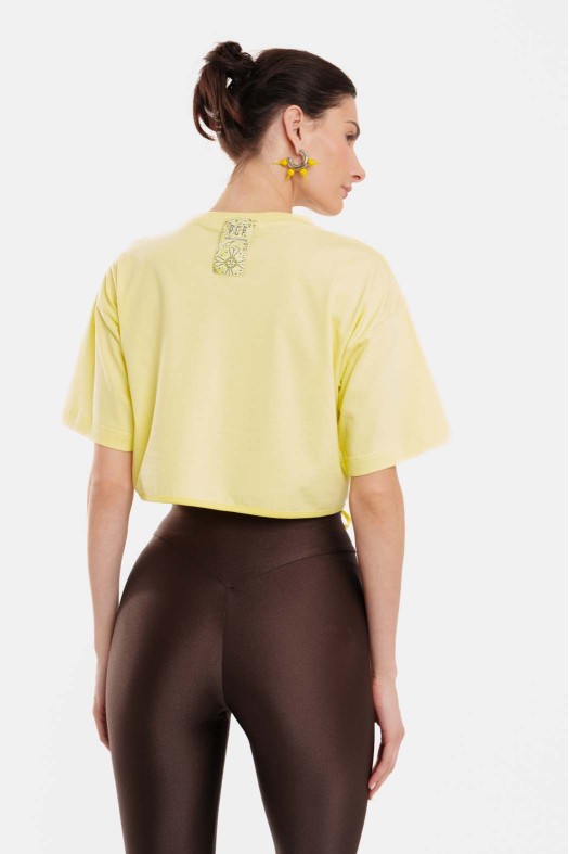Γυναικείο Crop Top με κέντημα - Amelie