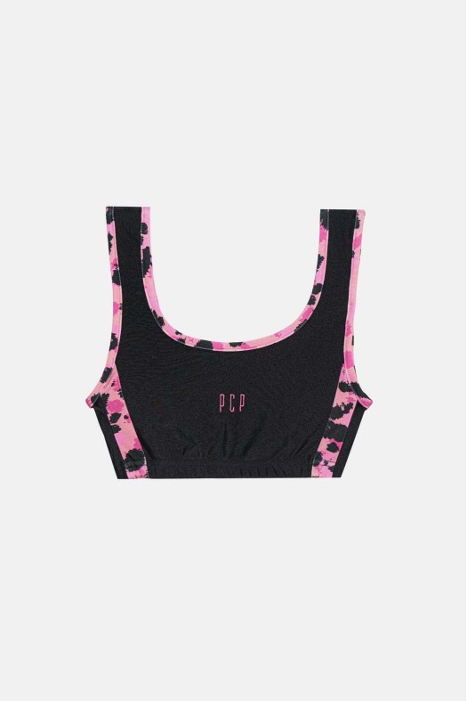 Woman Crop Top with embroidery - Nadia Woman Crop Top with embroidery - Nadia