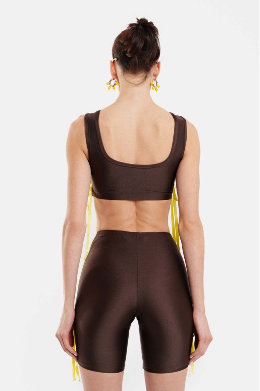 Γυναικείο Crop Top με κέντημα - Alina