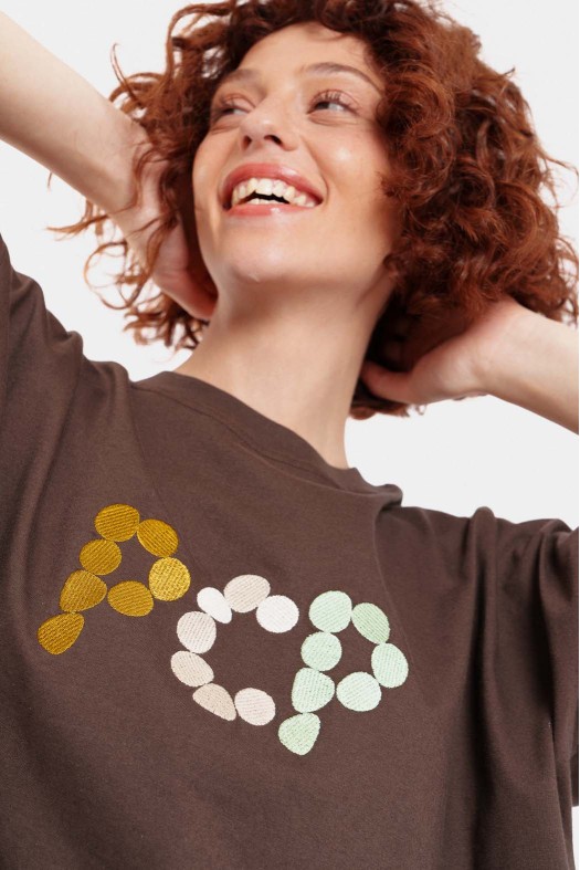 Γυναικείο Crop Top με μεταξοτυπία - DOTS