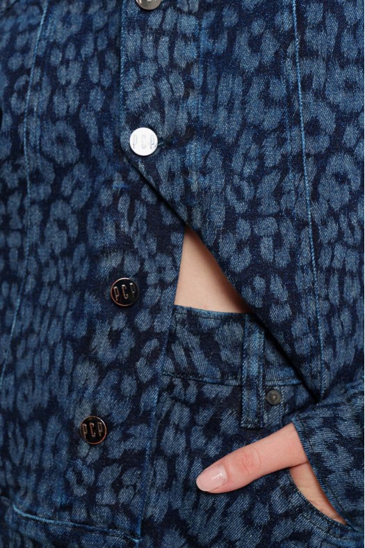 Γυναικείο Τζιν Ζακέτα  με κέντημα - LEOPARD DENIM ΓΥΝΑΙΚΕΙΑ