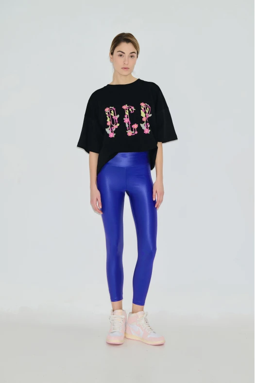 Lynn 7/8 Metallic high waist leggings