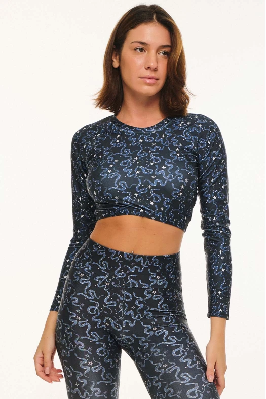 Γυναικείο Εμπριμέ Crop Top - SNAKES Γυναικείο Εμπριμέ Crop Top - SNAKES