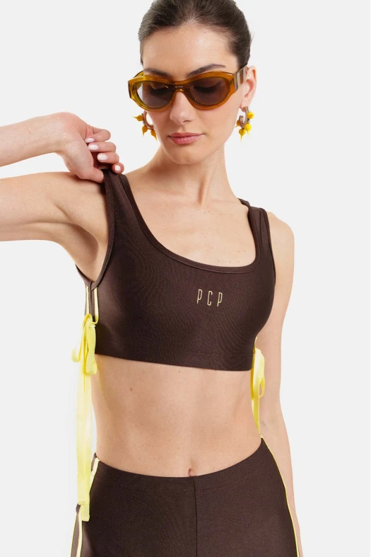 Γυναικείο Crop Top με κέντημα - Alina