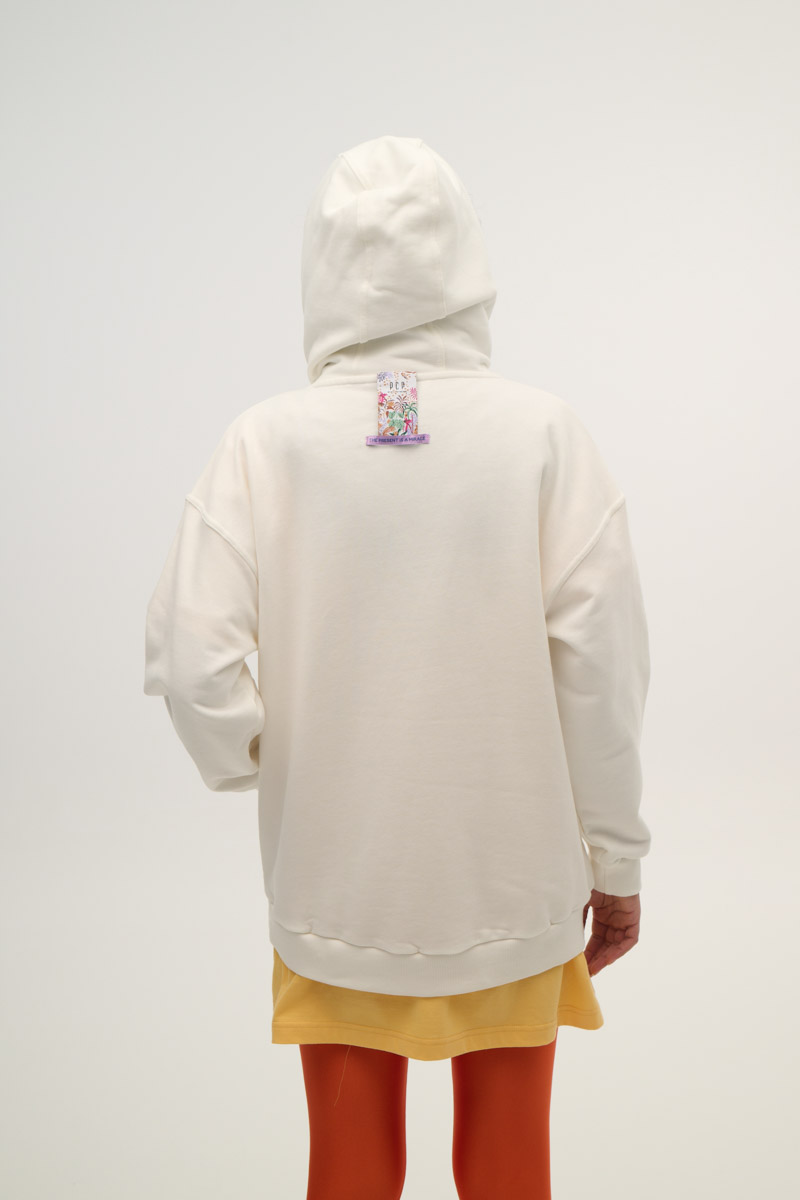 Women's Hoodies & Sweatshirts PCP Clothing White