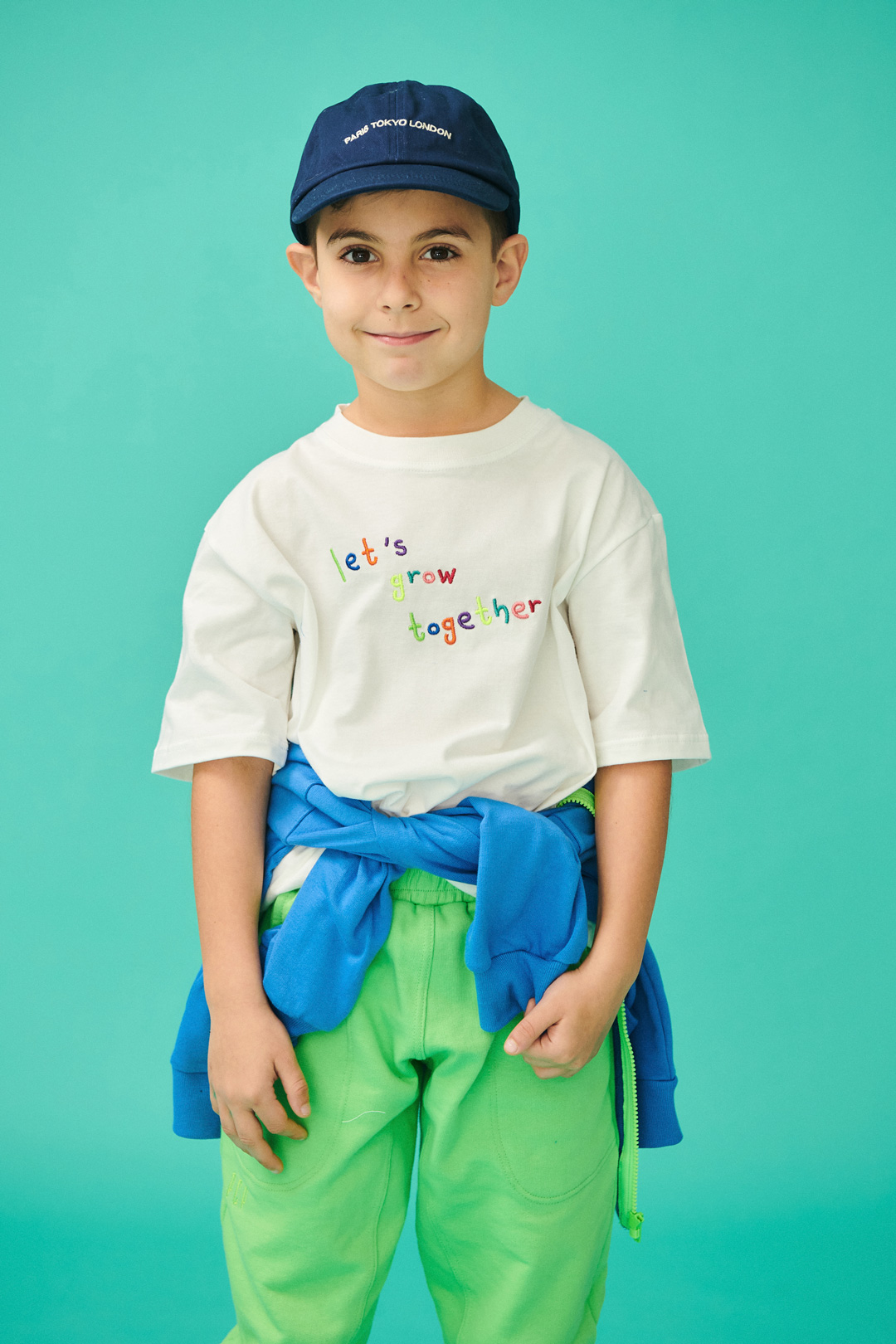 PCP Παιδικό Βιολογικό Let's Grow Together Μπλουζάκι για Αγόρι Λευκό 219674